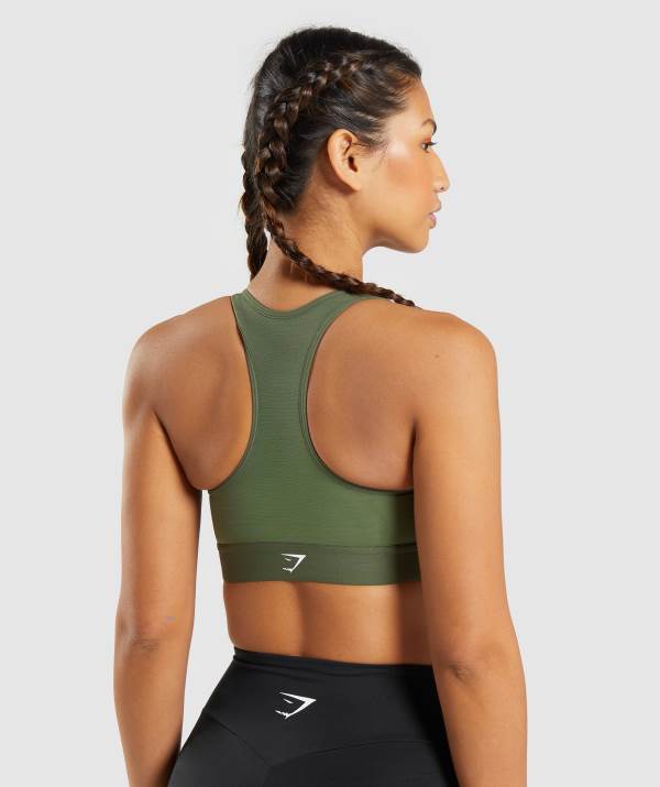 Damske Športové Podprsenky Gymshark Lightweight High Support Olivovo Zelená | KF9485072